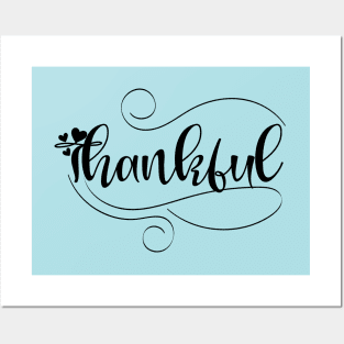 Thankful_dark lettering Posters and Art